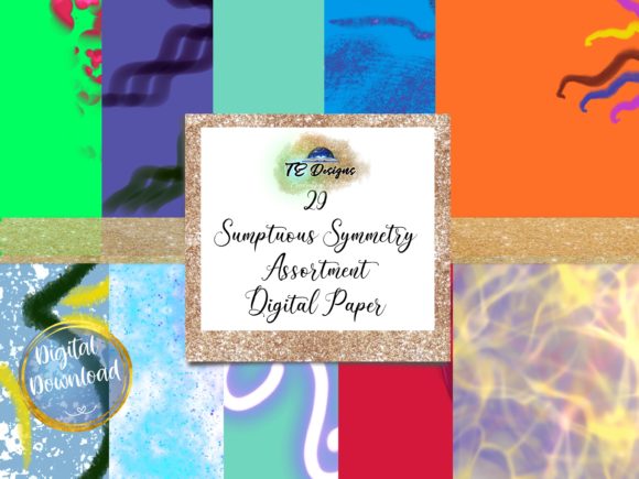 Download Sumptuous Symmetry Digital Papers - Sumptuous Collection
