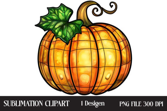 Download Stained Glass Pumpkin Exquisite Clipart - Exquisite Collection