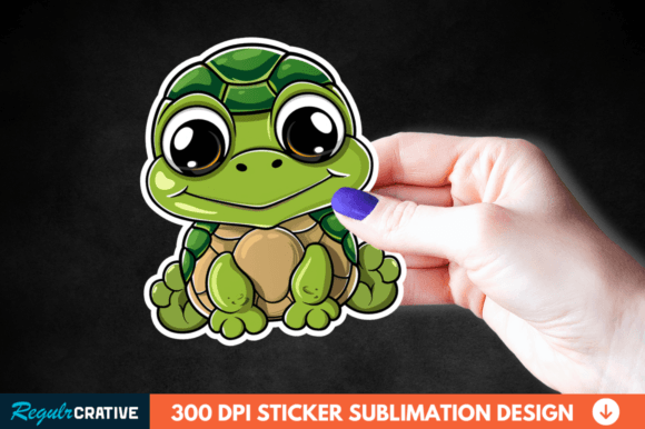 Download Cartoon Turtle Sticker Exquisite Clipart - Exquisite Collection